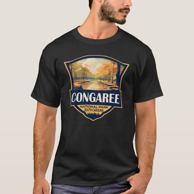 T-shirt Illustration du parc national du Congaree Voyage V (Devant)
