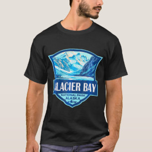T-shirt Illustration du parc national Glacier Bay Travel