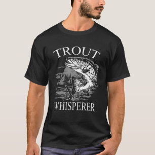 T-shirt Illustration du poisson de truite arc-en-ciel Pêc