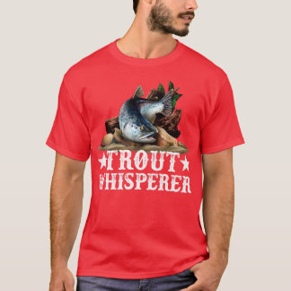 T-shirt Illustration du poisson truite Art de la pêche à l