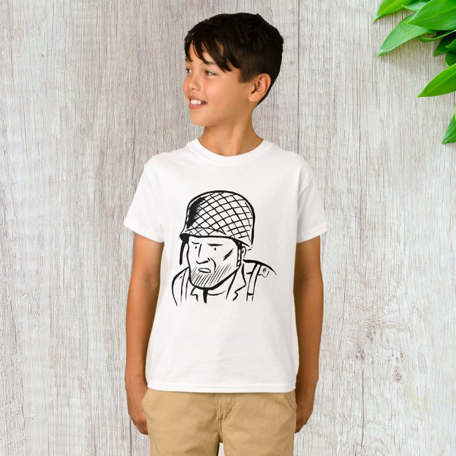 T-shirt Illustration du soldat américain (Créateur téléchargé)