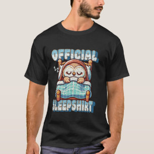 T-shirt Illustration du sommeil de la chouette Shir offici