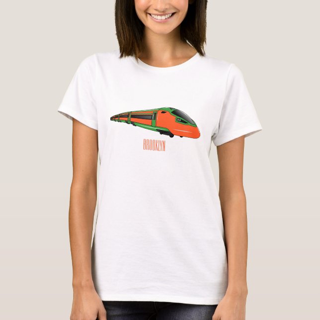 T-shirt Illustration du train à balles (Devant)