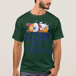 T-shirt Illustration du vecteur de dessin couché Corgi-76