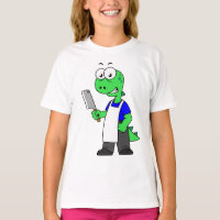 Illustration D'Un Boucher Rex Tyrannosaurus.