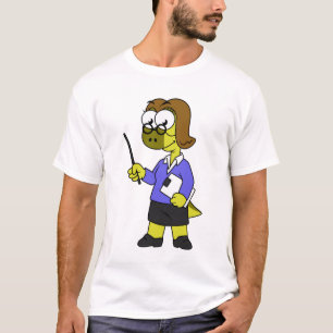 T-shirt Illustration D'Un Enseignant Pachycéphalosaure.