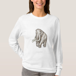 T-shirt Illustration d'un mammouth