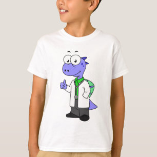 T-shirt Illustration D'Un Médecin Spinosaure.