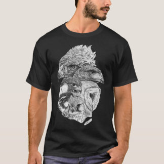 T-shirt Illustration d'un oiseau de proie