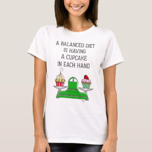 T-shirt Illustration d'une alimentation équilibrée