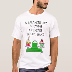 T-shirt Illustration d'une alimentation équilibrée