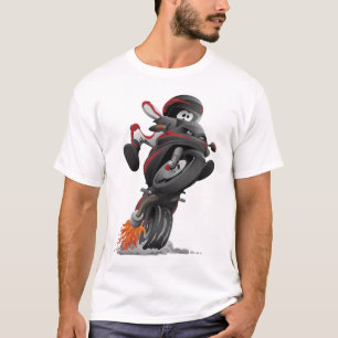 T-shirt Illustration d'une caricature pour moto de Sportbi
