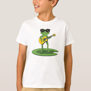 T-shirt Illustration d'une grenouille de dessin animé cool