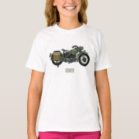 Illustration d'une moto de croiseur militaire