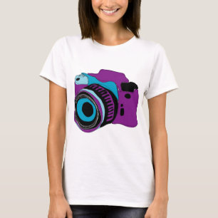 T-shirt Illustration géniale de graphique d'appareil-photo
