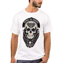 Illustration gothique de crâne complexe