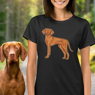 T-shirt Illustration hongroise du dessin animé d'un chien 