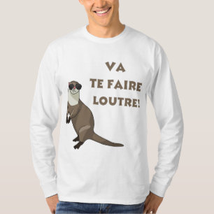 T-shirt Illustration Humoristique de Loutre Design Drôle