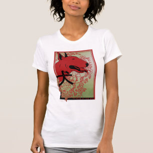 T-shirt Illustration inspirée asiatique de bull-terrier