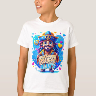 T-shirt Illustration King Pirate Birthday Kids Gifts