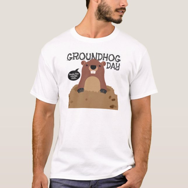 T-shirt Illustration mignonne de bande dessinée de jour de (Devant)