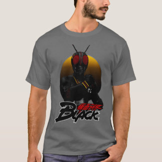 T-shirt Illustration noire du cavalier masqué