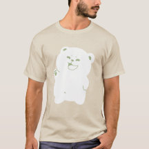 Illustration numérique d'ours mignon qui agite la