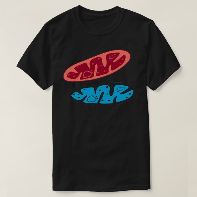 T-shirt illustration numérique mitochondrie (Design devant)