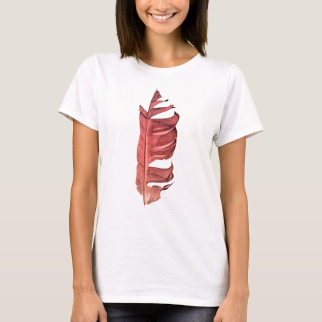 T-shirt Illustration originale de dessin de plumes (Devant)