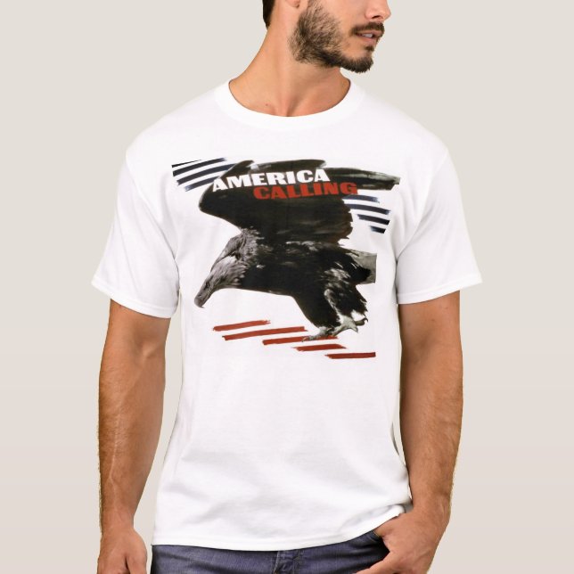 T-shirt Illustration patriotique vintage - l'Amérique (Devant)