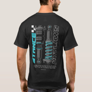 T-shirt Illustration Pièces de voiture Stance