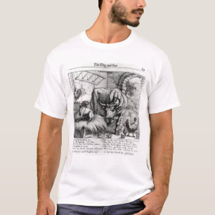 T-shirt Illustration pour 'le chien et l'Ox