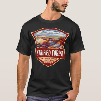 T-shirt Illustration Rétro du Parc National de la Forêt Pé