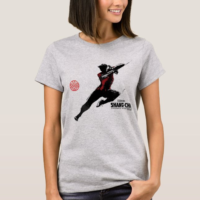 T-shirt Illustration Shang-Chi Kick (Devant)