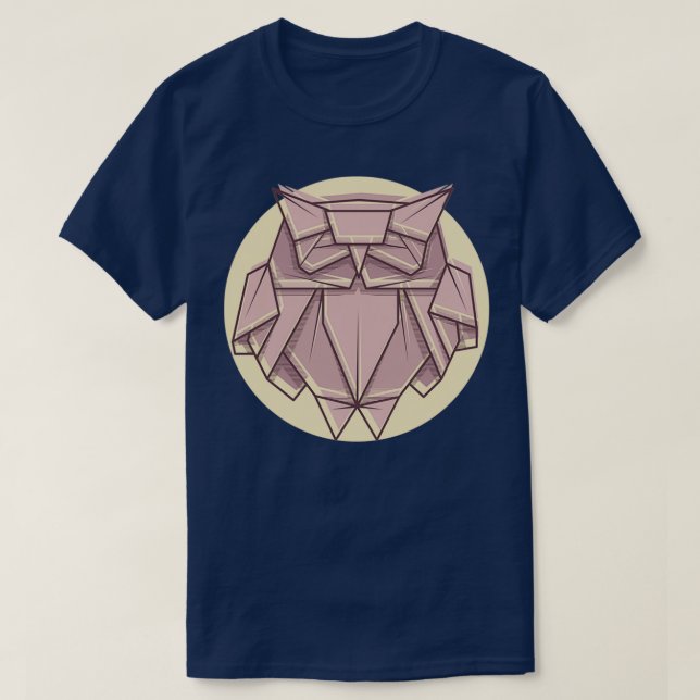 T-shirt Illustration stylisée avec origami en papier de ch (Design devant)