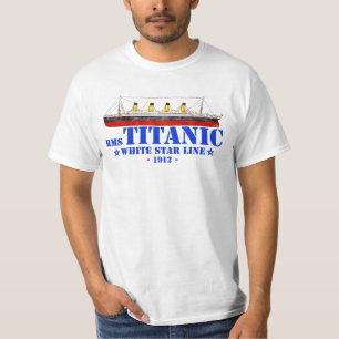 T-shirt Illustration Titanic RMS - White Star Line 1912