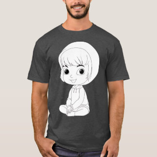 T-shirt illustration vectorielle d'ami de personnage d'enf