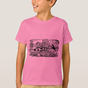 T-shirt Illustration victorienne d'art antique d'animal de