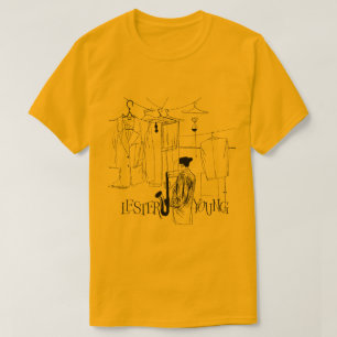 T-shirt Illustration Vintage de Lester Young Jazz