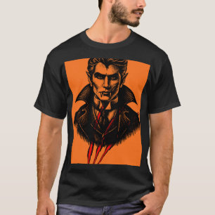 T-shirt Illustration vintage du comte Dracula vampire