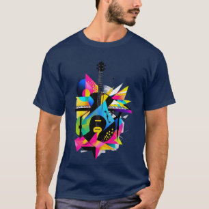 T-shirt Illustrations Abstraites des instruments de musiqu
