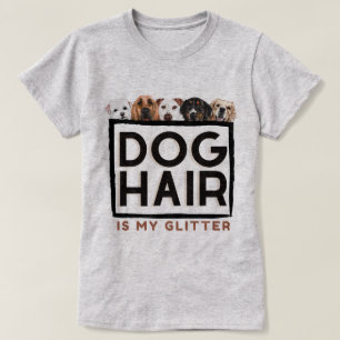 T-shirt Illustrations de chien avec une phrase humoristiqu