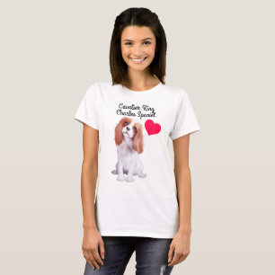T-shirt illustré cavalier d'épagneul du Roi