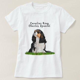 T-shirt illustré cavalier d'épagneul du Roi