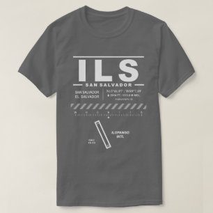 T-shirt ILS de l'aéroport international d'Ilopango