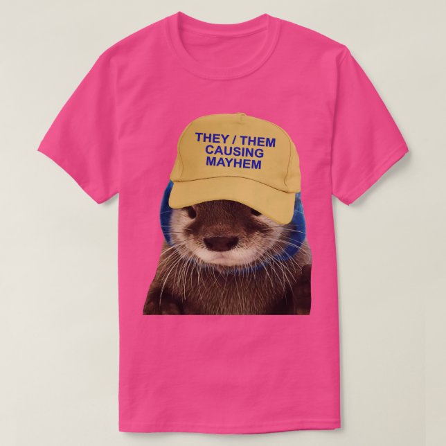 T-shirt Ils Les Causent Peut-Être Drôle Mème De Plaisanter (Design devant)