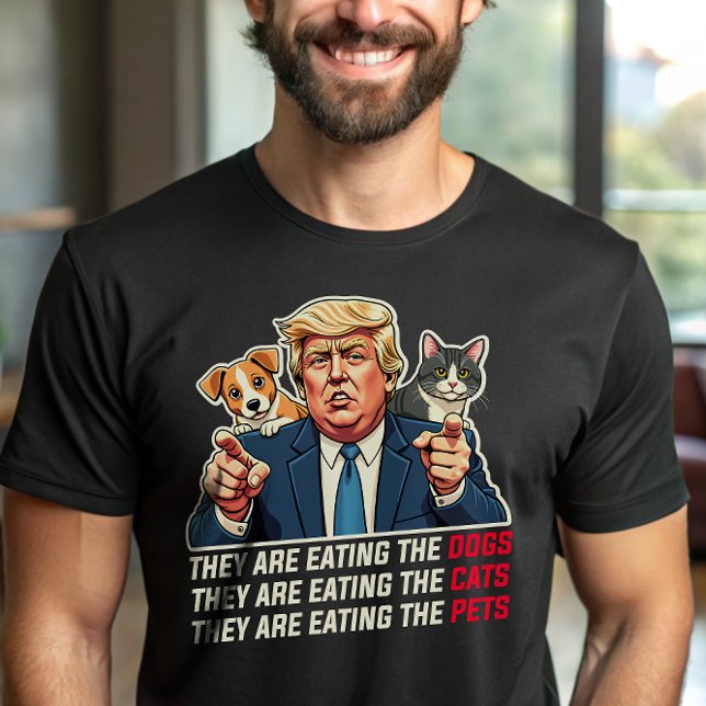 T-shirt Ils mangent des chiens mangent des chats Trump Deb (Créateur téléchargé)