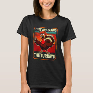 T-shirt Ils Mangent La Turquie Drôle Donald Trump Thanksgi