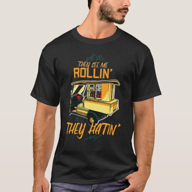 T-shirt Ils Me Voient Rouler Ils Hatin' Game Golf Course (Devant)