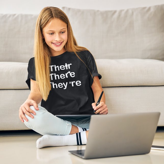 T-shirt Ils sont là, c'est l'orthographe de grammaire (Créateur téléchargé)